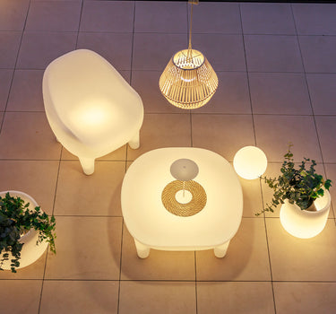 Pack x1 TABLE BASSE MARTINICA + x2 SIÈGES ARUBA