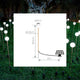LAMPE DE JARDIN SOLAIRE À PIQUER BRUNA x1unité