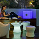 TABOURET BAS ROND CORFU 40 AVEC LUMIÈRE / SANS LUMIÈRE