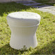 TABOURET BAS ROND CORFU 40 AVEC LUMIÈRE / SANS LUMIÈRE