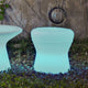 TABOURET BAS ROND CORFU 40 AVEC LUMIÈRE / SANS LUMIÈRE