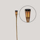 HIAMA pique de jardin solaire avec lumière à effet flamme(4 pièces)
