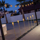 HIAMA pique de jardin solaire avec lumière à effet flamme(4 pièces)
