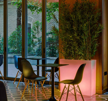 JARDINIÈRE HAUTE JUNCO 80 AVEC LUMIÈRE