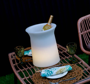 SEAU À BOUTEILLES LUMINEUX SOLAIRE MALTA