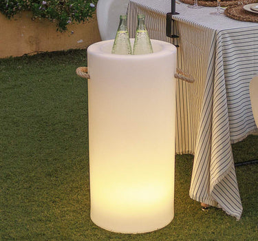 SEAU À BOUTEILLE PALMA AVEC LUMIÈRE
