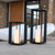 Lanterne métallique portable sans fil  effet flamme/lumière fixe SIROCO