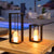 Lanterne métallique portable sans fil  effet flamme/lumière fixe SIROCO