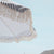 Parasol vintage rayé bleu marine avec franges ø180 x 230.