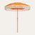 Parasol vintage orange avec franges ø170 x 210.