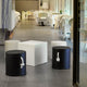 TABOURET ROND EN COULEURS OPAQUES TAFY