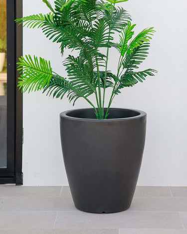 Pot De Fleurs Rond Avec Pieds - 47 Cm - Plastique Résistant UV - Pour Intérieur Et Extérieur - 9