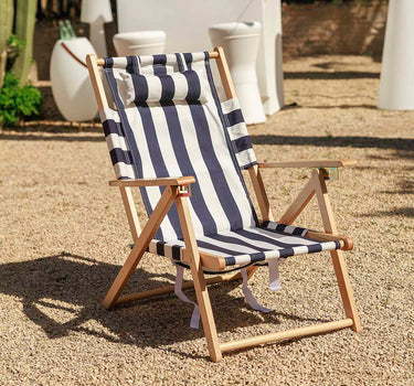 CHAISE PLIANTE À RAYURES - AIGUABLAVA