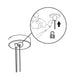 LAMPE PENDANTE SPHÉRIQUE AVEC CÂBLE PIANETA