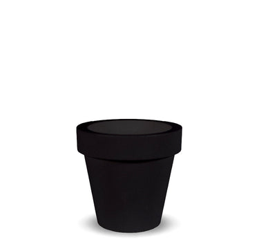 POT DE FLEURS ROND MAGNOLIA 30 NOIR