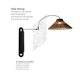 LAMPADAIRE À ARC SANS FIL NIZA 165