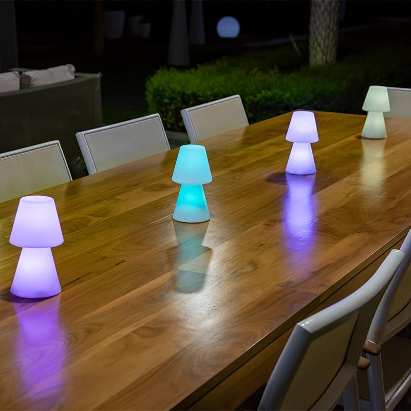 Lampadaire extérieur LED multicolore sans fil en polyéthylène Lola  multicolore,blanc - Cdiscount Maison
