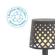 Lampe décorative sans fil GRETITA LAMPE DE TABLE ANTHRACITE