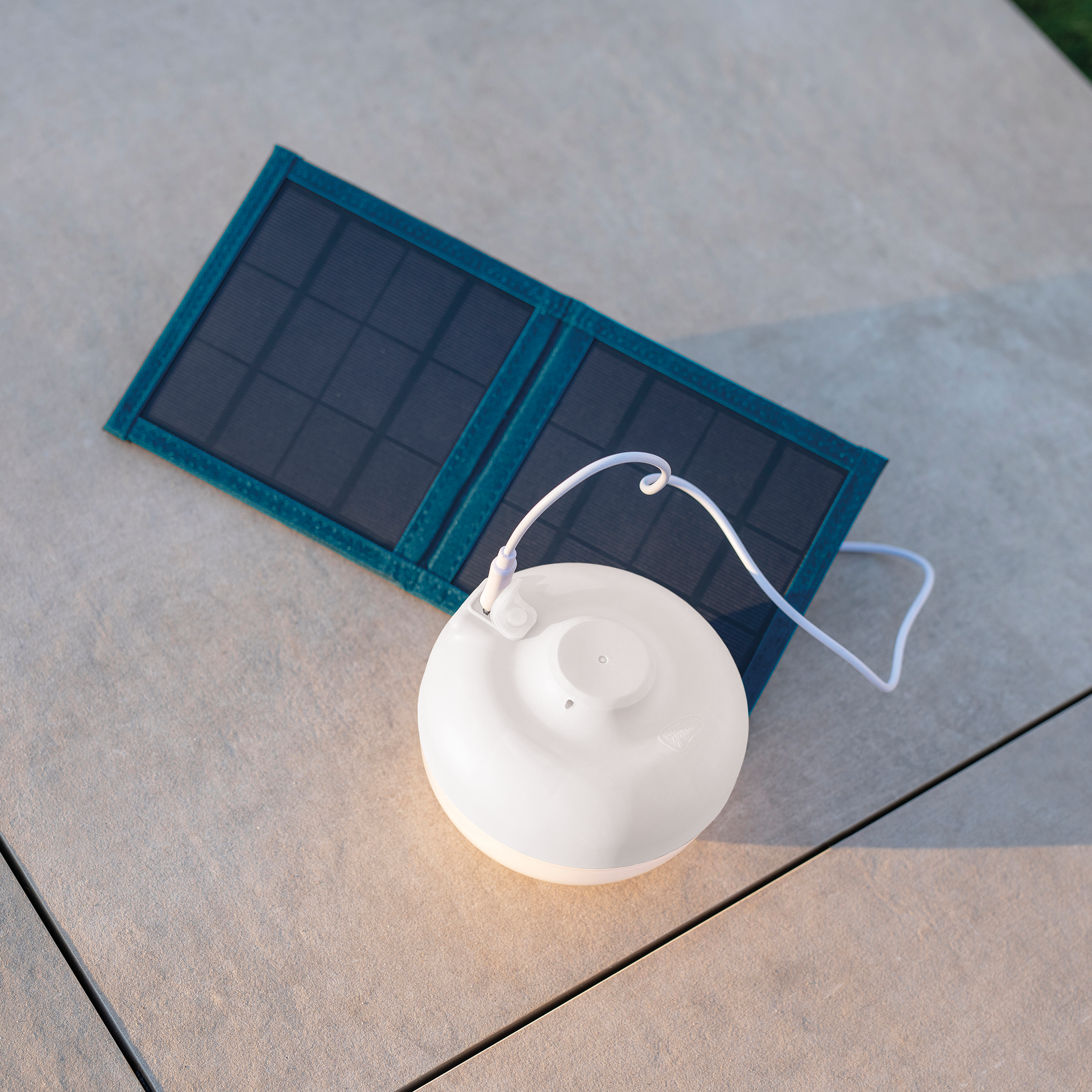Acheter Lampe solaire LED blanche pour Camping, 5V, avec panneau